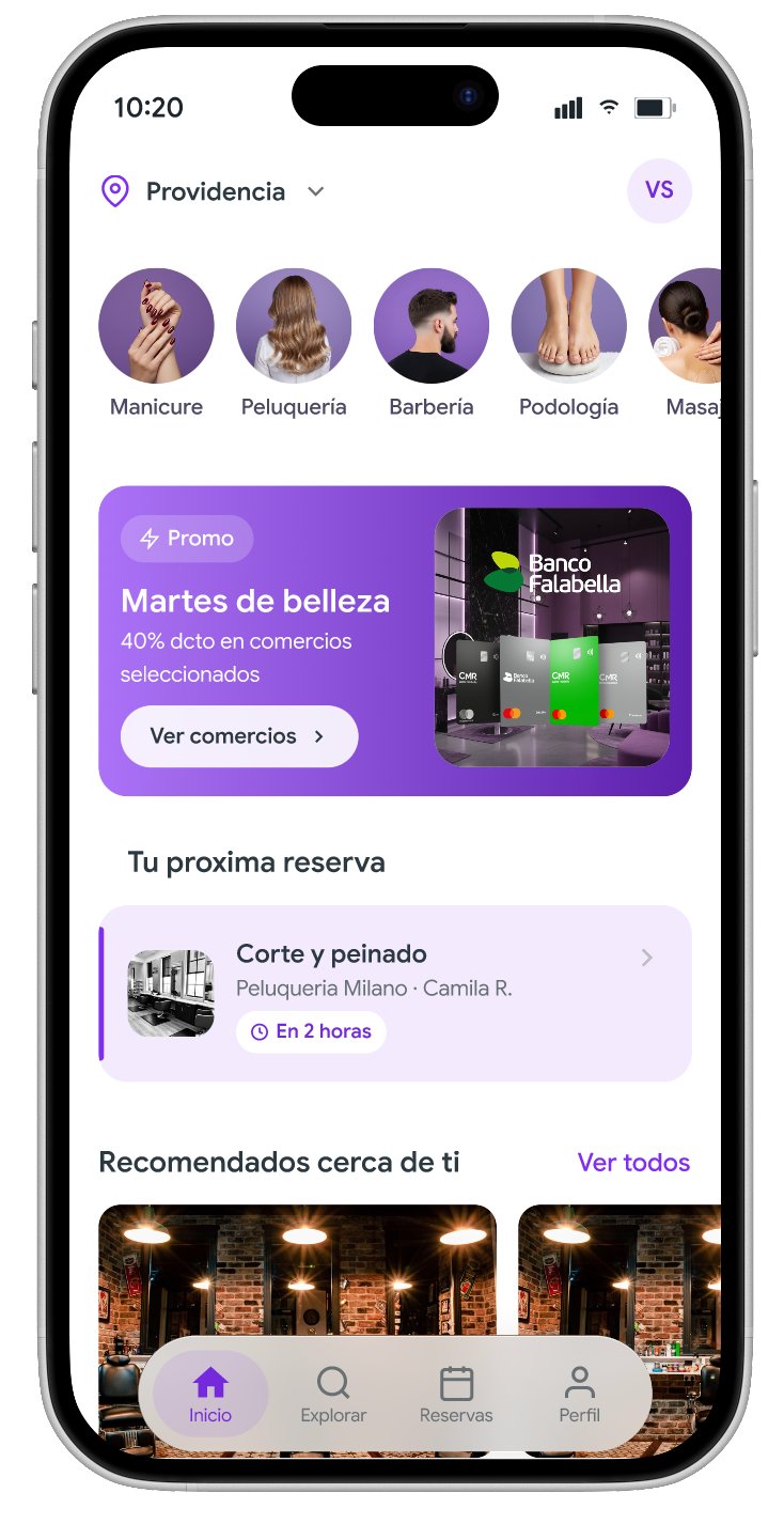 Home screen after redesign