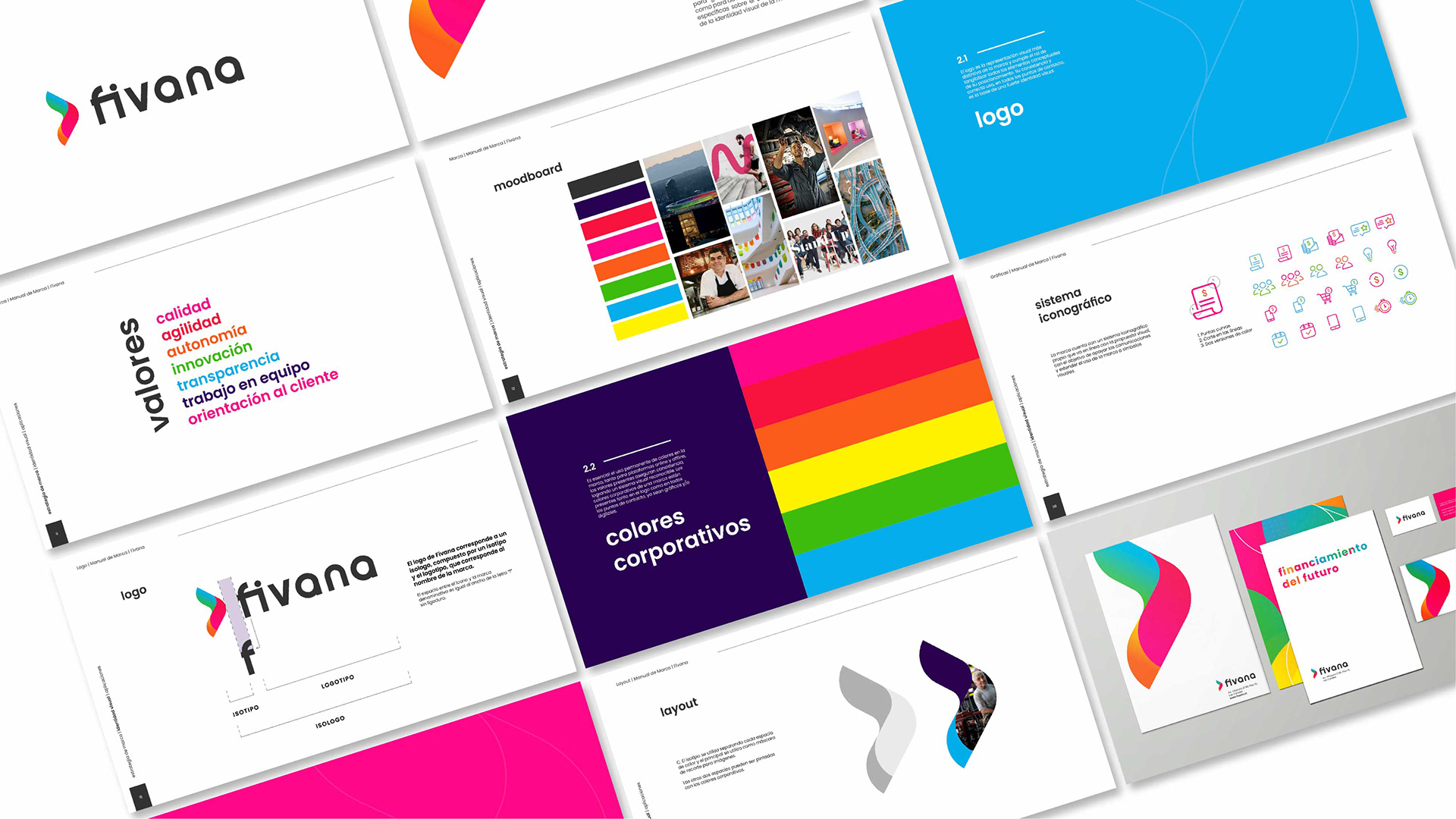 Fivana brandbook — full spread