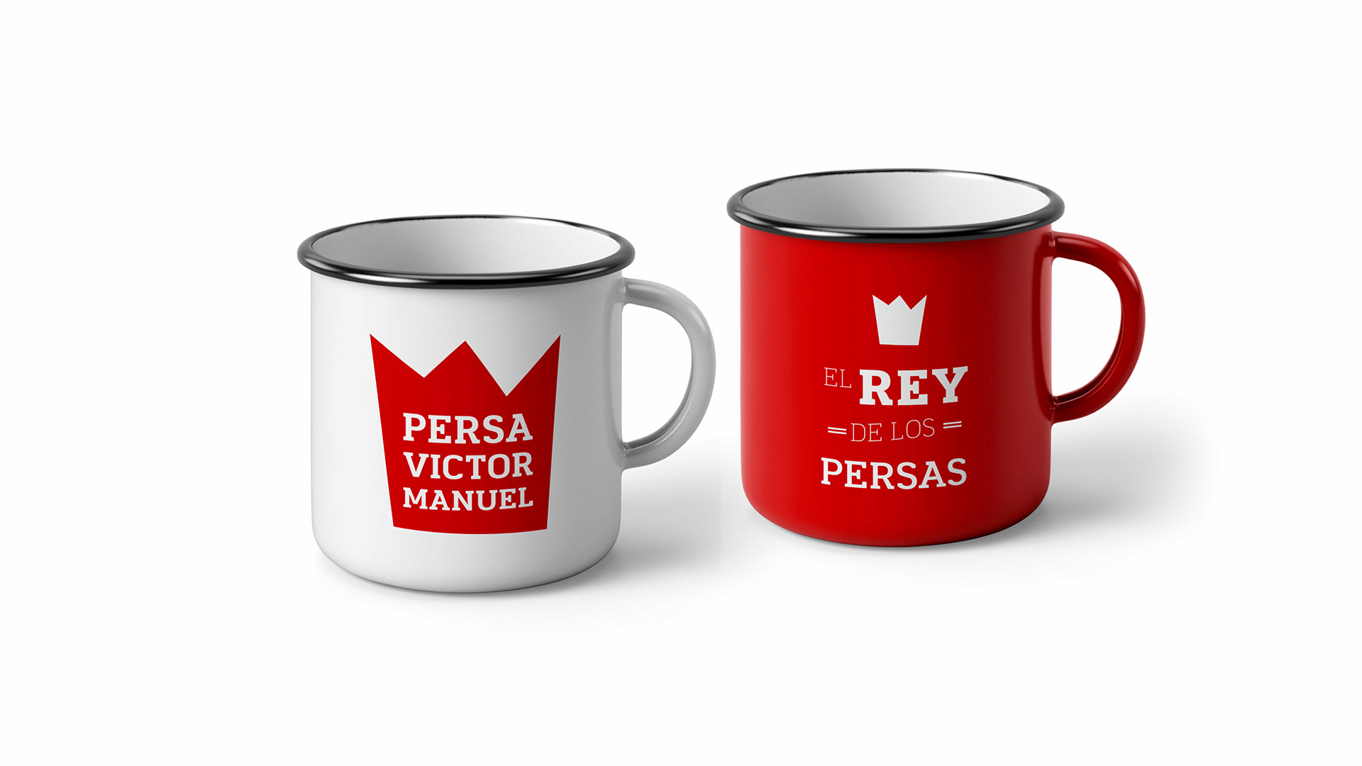 Enamel mugs