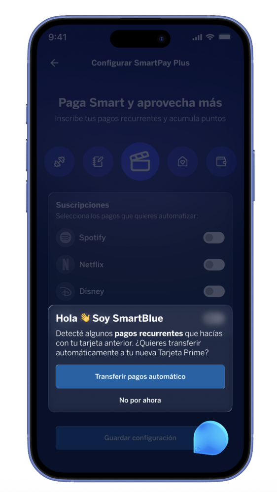 SmartBlue — proactive AI assistant