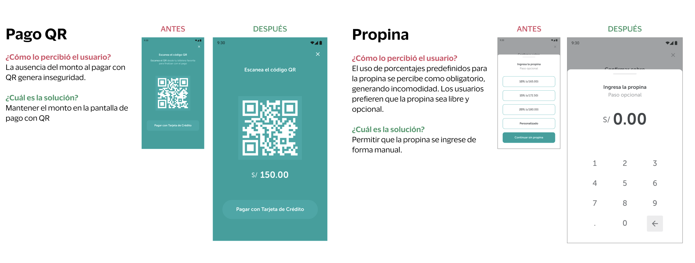 Before and after — QR payment and tipping